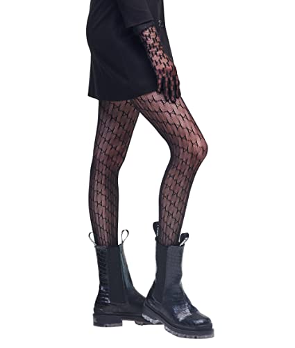 KARL LAGERFELD K/Monogram Tights Rajstopy damskie, czarny, S