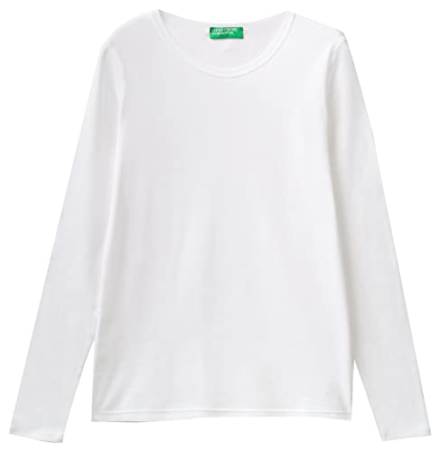 United Colors of Benetton koszulka damska m/l pullunder, biały (Bianco 101), M