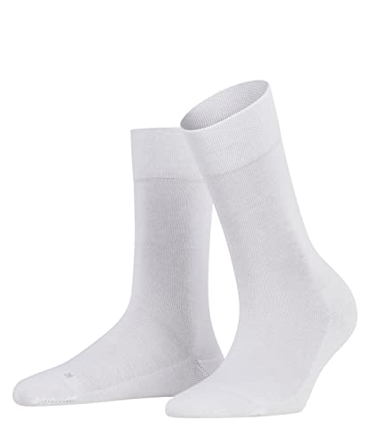 FALKE Kobiety Skarpety Sensitive London W SO Zrównoważona Bawełna bezuciskowe 1 Para, Biały (White 2000), 35-38