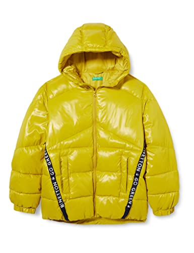 United Colors of Benetton Kurtka dla dzieci i młodzieży, Żółty Musztarda 26b, 160