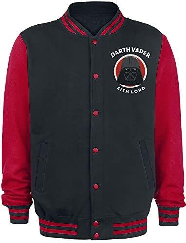 Star Wars Dark Vader – Lord Sith kurtka męska Varsity czarna/czerwona, czarny/czerwony, XL