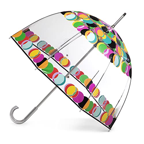Totes Signature Clear Bubble Parasol, Circle Mania, jeden rozmiar