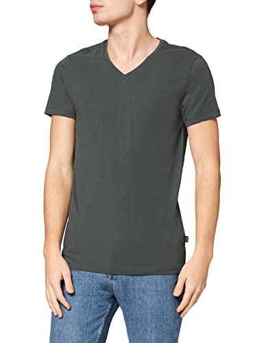 CASUAL FRIDAY CFLincoln V-Neck T-shirt męski z krótkim rękawem, z dekoltem w serek, krój slim fit, 195004/Urban Chic, S