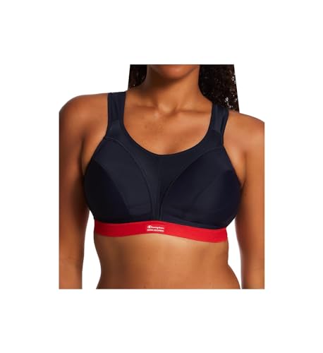 Champion Damski biustonosz sportowy Sa Sn109 D+max, wielokolorowy (niebieski/czerwony), 36E
