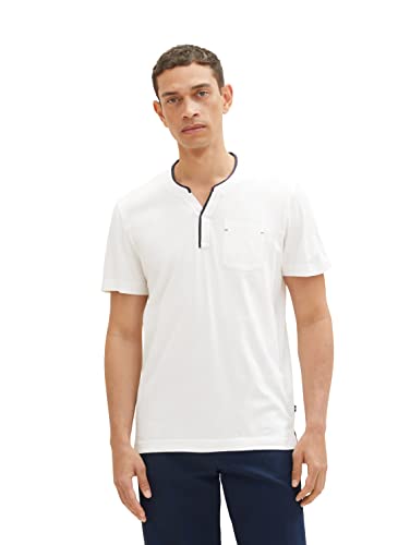 TOM TAILOR Koszulka męska 1036367, 10332-Off biała, S, 10332 – Off White, S