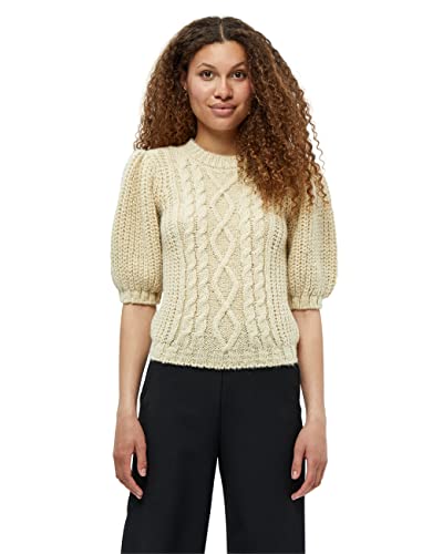 Minus Damska koszulka z dzianiny Makana, piaskowo-szara, L