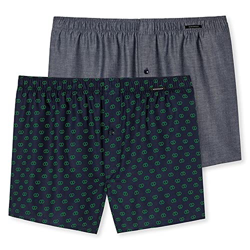 Schiesser Schiesser Bokserki męskie 2 sztuki Bokserki (szorty) Mężczyźni, wielokolorowy 21., S