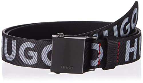 HUGO Męski pasek GABA_Sz30, czarny 1, rozmiar 90, czarny (Black1)