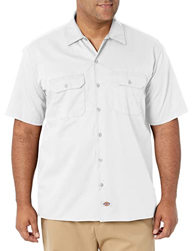 Dickies Męska koszula robocza z krótkim rękawem, biały (White Wh), M