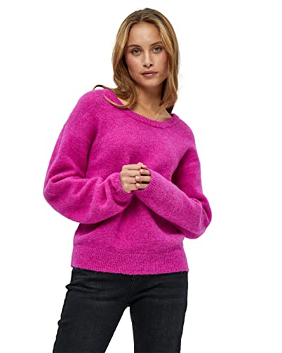 Minus Damski sweter z dzianiny Kestine, różowy, S