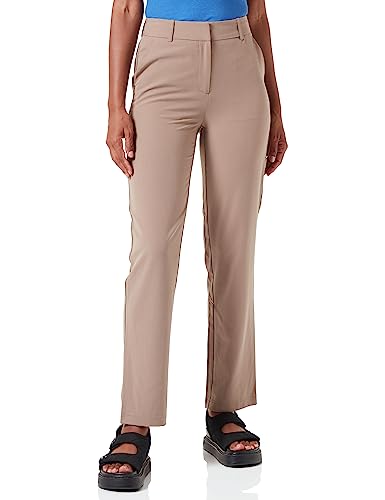Bestseller A/S Damskie spodnie VMZELDA HR Straight Pant NOOS, brązowe Lentil, 34/32, Brown Lentil, 34W / 32L