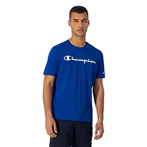 Champion T-shirt męski American Classics, niebieski morski, XS