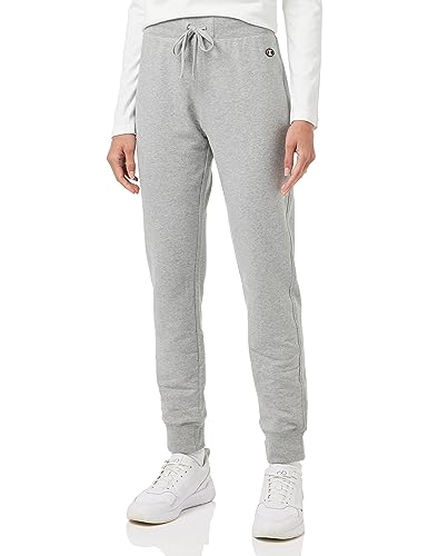 Champion Legacy American Classics W-Light Stretch Fleece Rib Cuff damskie spodnie dresowe, Jasny melanż szary, S