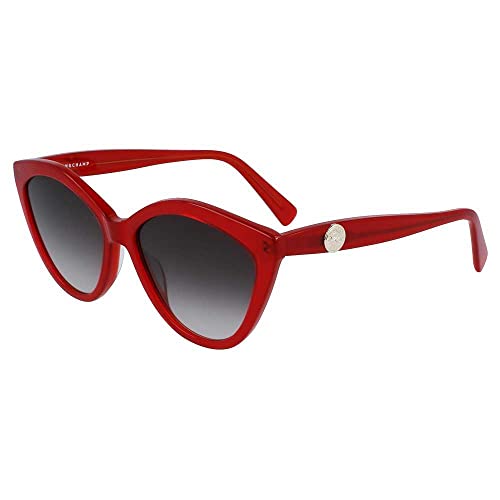 Longchamp LO730S Okulary, Czerwone, 56/16/140 dla kobiet, Sieć, 56/16/140