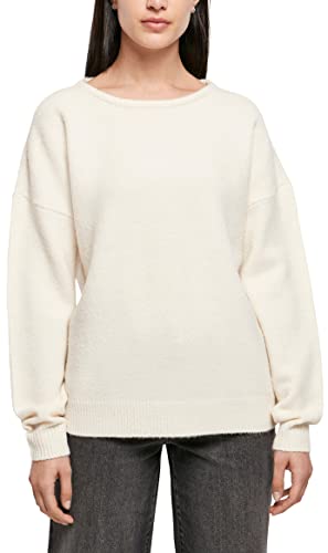 Urban Classics Damska bluza z kapturem Chunky Fluffy, Whitesand, 3XL
