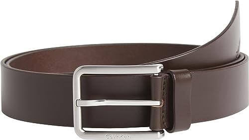 Calvin Klein Pasek męski, Dark Brown, 125