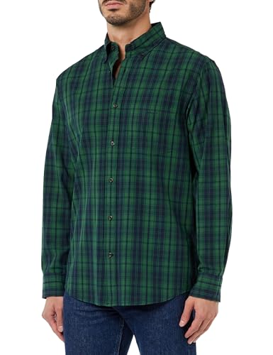 GANT Męska koszula w kratę Reg Archive Poplin, zielony (Forest Green), XXL