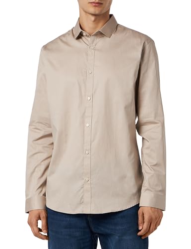 Bestseller A/S Męska koszula Jprblacardiff L/S Noos koszula rekreacyjna, Czysty kaszmir, dopasowanie: slim fit, L