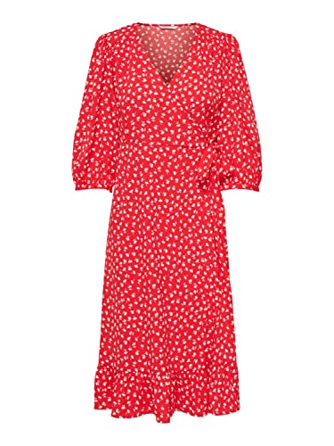 ONLY Sukienka damska, Mars Red/Aop:fiona Ditsy, XXS