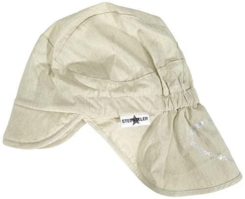 Sterntaler Dziewczęca czapka z daszkiem z ochroną karku Glace kapelusz przeciwsłoneczny, beżowy, 49 cm