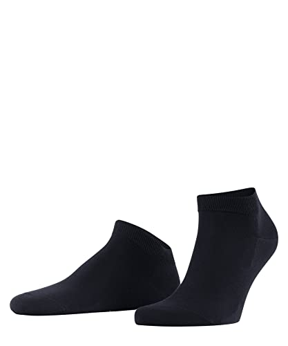 FALKE Mężczyźni Skarpety do trampek ClimaWool M SN Trwały Lyocell Wełna krótkie jednokolorowe 1 Para, Niebieski (Dark Navy 6370), 43-44
