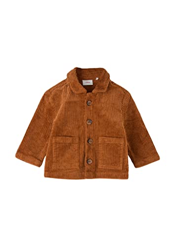 s.Oliver Junior Baby Boys Cord kurtka, overshirt, brązowa, 68
