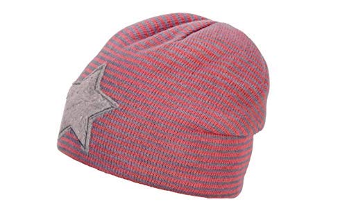 Sterntaler Slouch-Beanie Czapka na słuchawki dla dzieci i dziewcząt, koral, 37