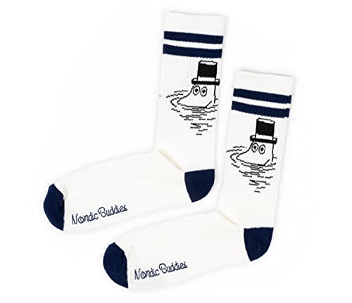 Moominpappa Retro męskie skarpety Moomin Socks skarpety męskie, biały, granatowy, 40-45 EU