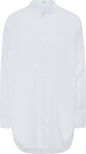 BRAX Damski styl Vic Cotton Strech prosty, długa bluzka koszulowa, biała, 36