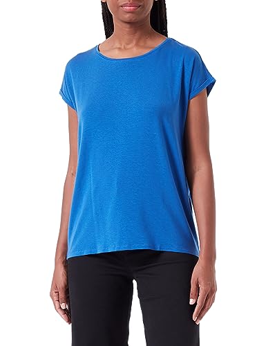 VERO MODA Vmava Plain Ss Top Gajrs Noos T-Shirt damski, Beaucoup Blue, M