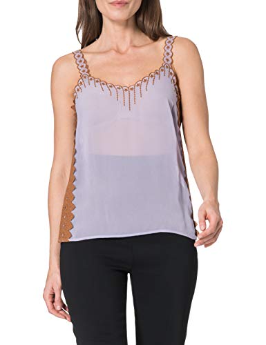 PINKO Damska kamizelka Raggirato, Yl8_fioletowy/wypalany, 38 PL