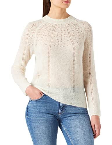 Noa Noa Fine Alpaca KNT, sweter damski z długim rękawem, Turtledove, XS