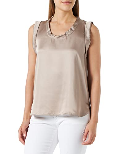 Sisley Koszulka damska TOP 52ADLH00M, beżowa 18J, XS, Beżowy, 18j, XS
