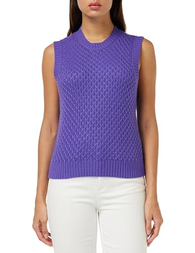United Colors of Benetton Kamizelka damska sweter, Fioletowy 30f, L