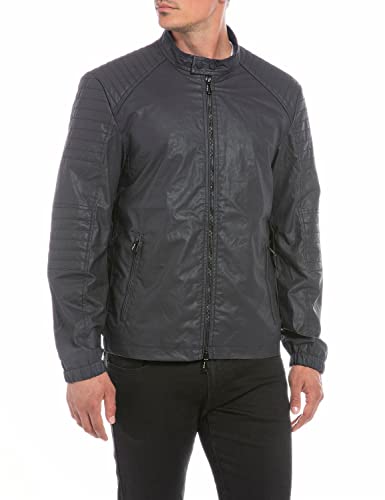 Replay Męska kurtka M8324, 910 ciemnoniebieska, M, 910 Dark Blue, M
