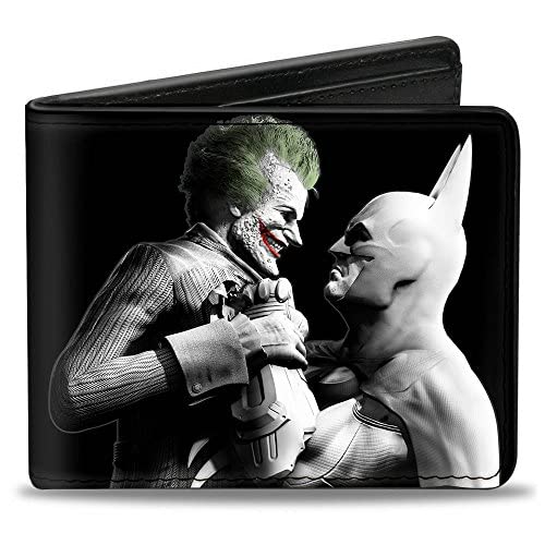 Buckle-Down męski portfel Pu Bifold-Batman Bi składany, wielobarwny, rozmiar uniwersalny
