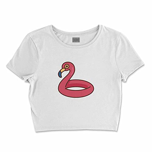 Bona Basics, Koszulka damska z nadrukiem cyfrowym,%100 bawełna, biała, casualowa, topy damskie, rozmiar: XL, biały, XL Krótki