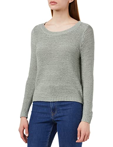 ONLY Damski sweter z dzianiny, jednokolorowy, Lily Pad, XXL