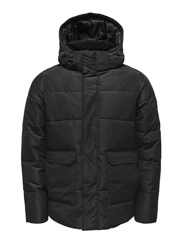 Only & Sons Onscarl Life pikowana kurtka męska Noos OTW, Czarny, XXL