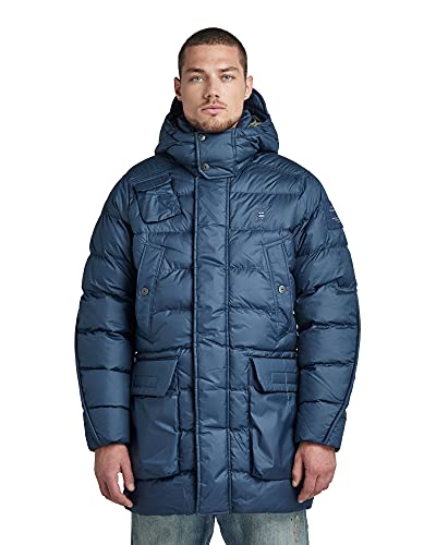 G-STAR RAW G-Whistler męska kurtka z kapturem, Niebieski (luna blue D20102-B958-C630), XS