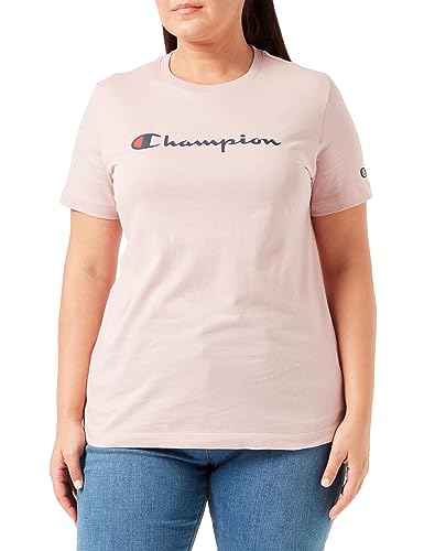 Champion Legacy American Classics W-Light Cotton Jersey S-s Regular Crewneck Koszulka damska, Różowy, S
