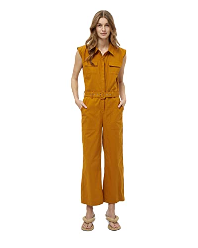 Minus Kombinezon damski Shelba Linen 1, Sun Baked Brown, 16, Słońce pieczony brązowy