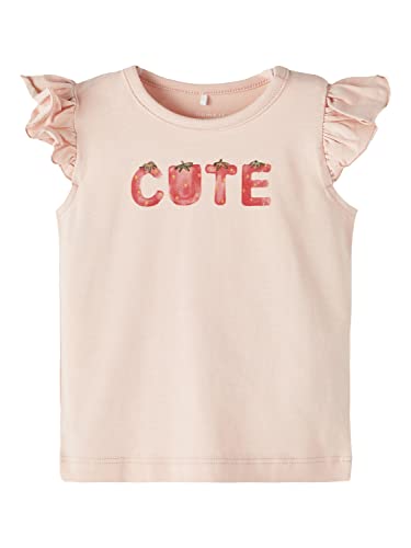 Bestseller A/S NBFJINDY SS Top Box T-Shirt, Rose Smoke, 68, Rose Smoke, 68 cm