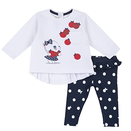 Chicco Legginsy modelujące dla dziewczynek, Niebieski (580), 6 Miesiące