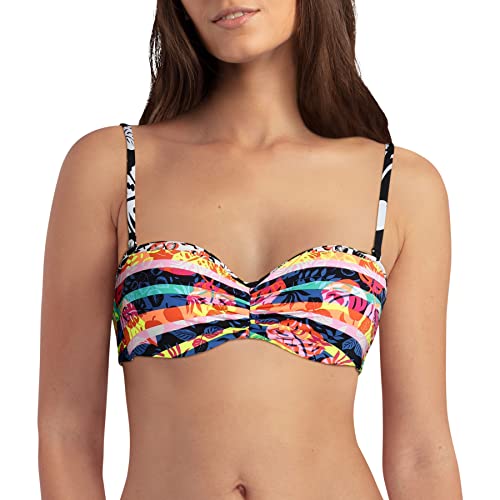 Cherry Beach Góra od bikini z fiszbinami, Crystal Beach Bikini, czarna, 95 B damska