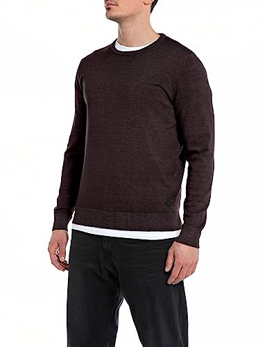Replay Sweter męski, 278 Plum, M