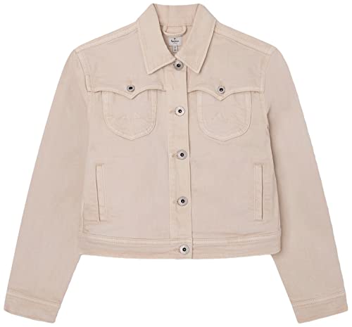 Pepe Jeans Dziewczęca kurtka Bina Baby, beżowy (maślanka), 14 Lata