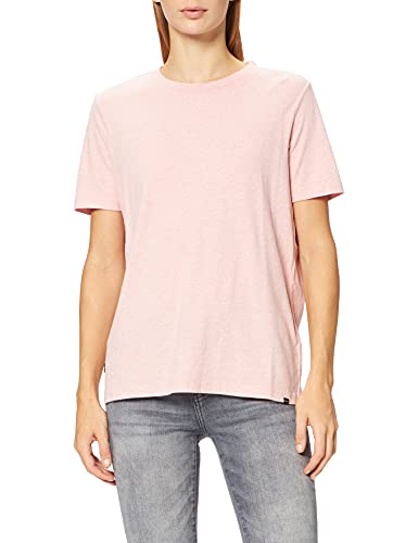 Superdry Damska koszulka z logo Emb Tee w stylu vintage, Soft Pink Marl, XXS