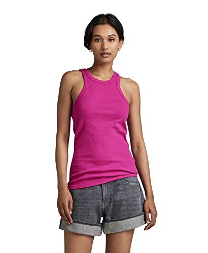 G-STAR RAW Women's Italian Army Ultra Slim Tank top, różowy (fuksja red D289-D609), XL, różowy (Fukssia Red D289-d609), XL