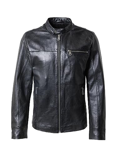 Freaky Nation Męska kurtka skórzana Come Closer-FN, czarna, XL, czarny, XL